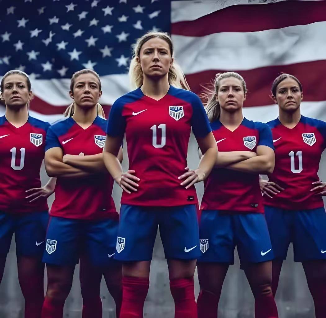 美国女足代表团在比赛中展现强大实力 美国女足代表团在比赛中展现强大实力